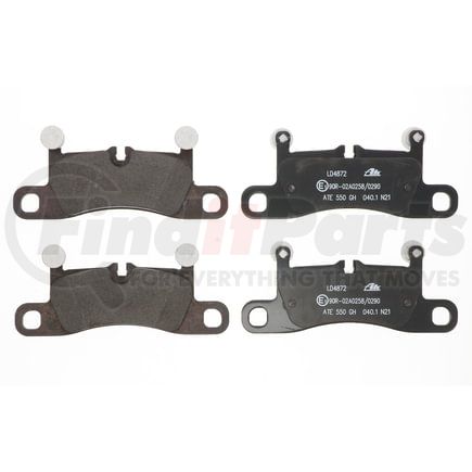 LD4872 by ATE BRAKE PRODUCTS - ATE Ceramic Front Disc Brake Pad Set LD4872 for Porsche, Volkswagen