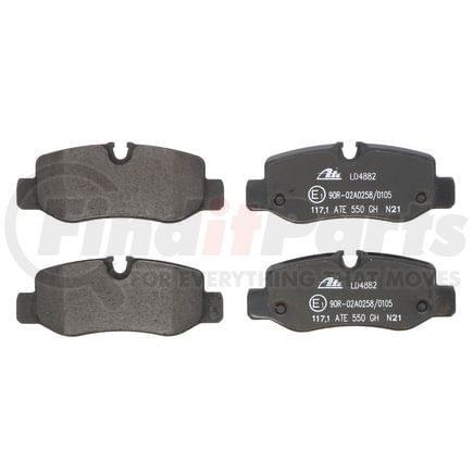 LD4882 by ATE BRAKE PRODUCTS - ATE Ceramic Rear Disc Brake Pad Set LD4882 for Mercedes-Benz