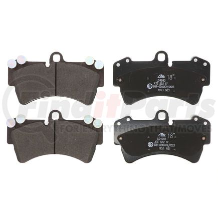 LD4993 by ATE BRAKE PRODUCTS - ATE Ceramic Front Disc Brake Pad Set LD4993 for Audi, Porsche, Volkswagen