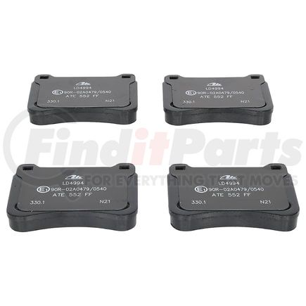 LD4994 by ATE BRAKE PRODUCTS - ATE Ceramic Front Disc Brake Pad Set LD4994 for Mercedes-Benz