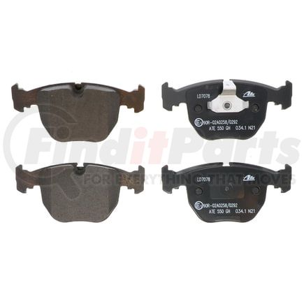 LD7078 by ATE BRAKE PRODUCTS - ATE Ceramic Front Disc Brake Pad Set LD7078 for BMW