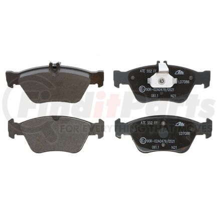 LD7086 by ATE BRAKE PRODUCTS - ATE Ceramic Front Disc Brake Pad Set LD7086 for Mercedes-Benz