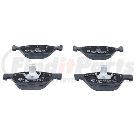 LD7087 by ATE BRAKE PRODUCTS - ATE Ceramic Front Disc Brake Pad Set LD7087 for Chrysler, Mercedes-Benz