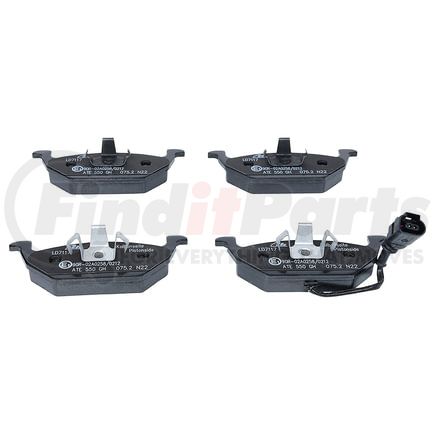 ATE Brake Products LD7117 Disc Brake Pad Set ATE Ceramic Front Disc Brake Pad Set LD7117 for Volkswagen