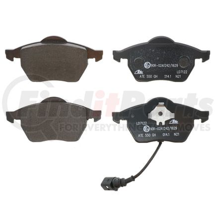 LD7122 by ATE BRAKE PRODUCTS - ATE Ceramic Front Disc Brake Pad Set LD7122 for Audi, Volkswagen