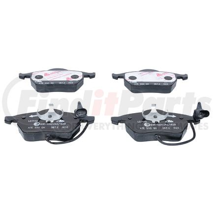 LD7110 by ATE BRAKE PRODUCTS - ATE Ceramic Front Disc Brake Pad Set LD7110 for Audi, Volkswagen