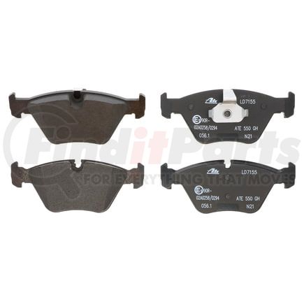 LD7155 by ATE BRAKE PRODUCTS - ATE Ceramic Front Disc Brake Pad Set LD7155 for BMW