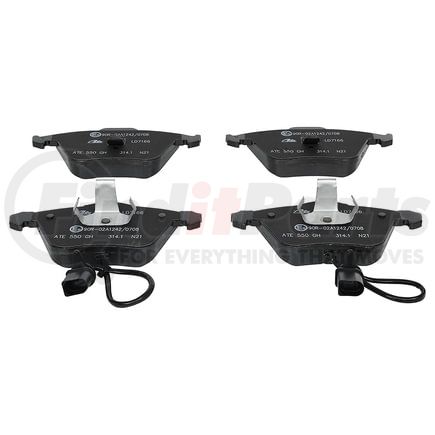 LD7166 by ATE BRAKE PRODUCTS - ATE Ceramic Front Disc Brake Pad Set LD7166 for Audi, Volvo