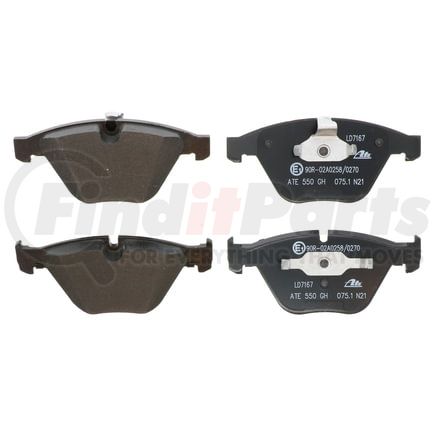 LD7167 by ATE BRAKE PRODUCTS - ATE Ceramic Front Disc Brake Pad Set LD7167 for BMW