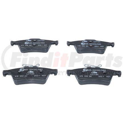 LD7194 by ATE BRAKE PRODUCTS - ATE Ceramic Rear Disc Brake Pad Set LD7194 for Mazda, Saab