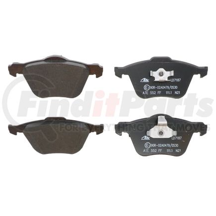 LD7187 by ATE BRAKE PRODUCTS - ATE Ceramic Front Disc Brake Pad Set LD7187 for Volvo