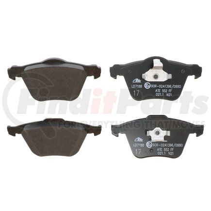 LD7188 by ATE BRAKE PRODUCTS - ATE Ceramic Front Disc Brake Pad Set LD7188 for Volvo
