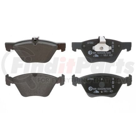 LD7203 by ATE BRAKE PRODUCTS - ATE Ceramic Front Disc Brake Pad Set LD7203 for Mercedes-Benz