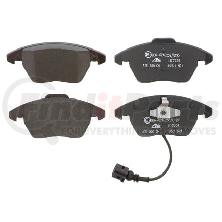 LD7226 by ATE BRAKE PRODUCTS - ATE Ceramic Front Disc Brake Pad Set LD7226 for Audi, Volkswagen
