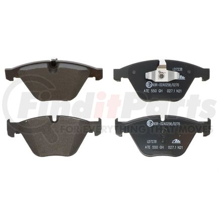 LD7238 by ATE BRAKE PRODUCTS - ATE Ceramic Front Disc Brake Pad Set LD7238 for BMW
