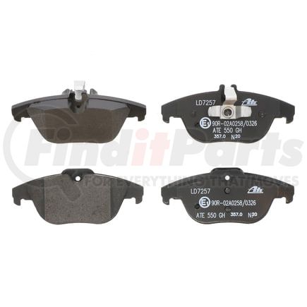 LD7257 by ATE BRAKE PRODUCTS - ATE Ceramic Rear Disc Brake Pad Set LD7257 for Mercedes-Benz