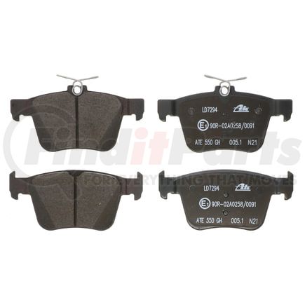 LD7294 by ATE BRAKE PRODUCTS - ATE Ceramic Rear Disc Brake Pad Set LD7294 for Audi, Volkswagen