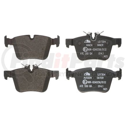 LD7304 by ATE BRAKE PRODUCTS - ATE Ceramic Rear Disc Brake Pad Set LD7304 for Mercedes-Benz