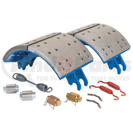 GR4710QJ by HALDEX - Drum Brake Shoe Kit - Front, New, 2 Brake Shoes, with Hardware, for Meritor "Q" Plus