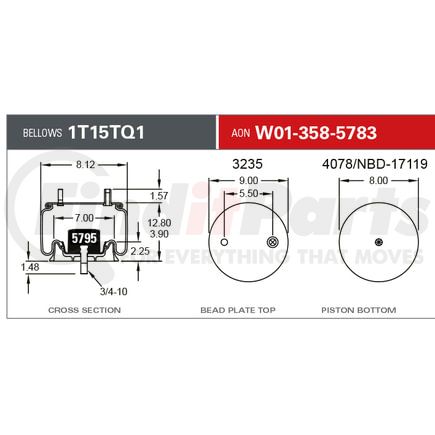 Firestone W013585783 1T15TQ1 CB