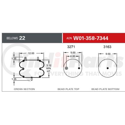 W013587344 by FIRESTONE - Airspring