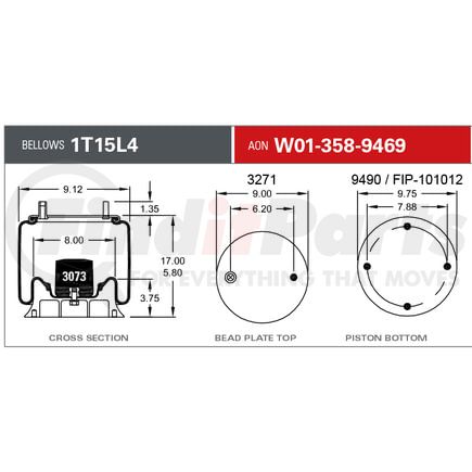 Firestone W013589469 Suspension Air Spring Kit OBSOLETE