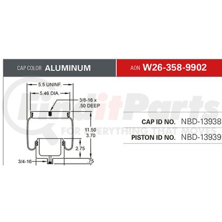 W263589902 by FIRESTONE - Air Spring Sleeve Style