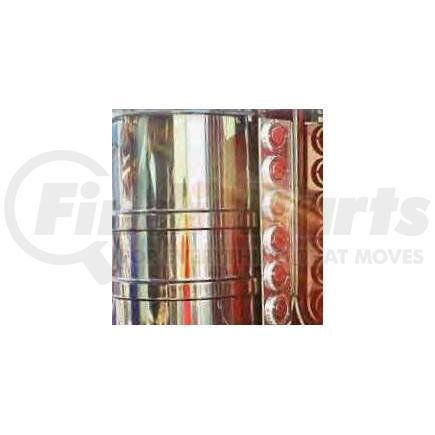 K-2025 by ARANDA - Engine Air Filter - Rear, 19-3/4", With 6-2" Light Holes, Stainless Steel