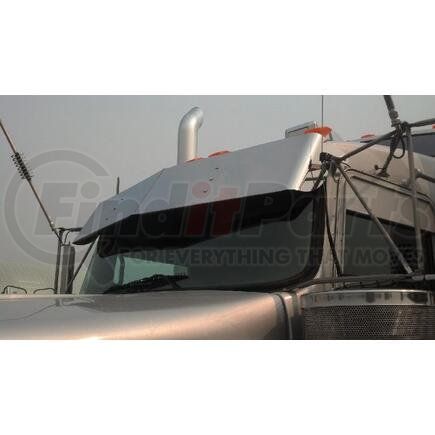 K2068 by ARANDA - Sun Visor - 12", Stainless Steel, For Kenworth W900L/T800/T600/T660 High-Mid