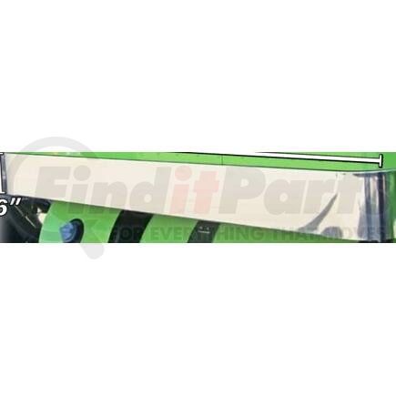 Aranda P-1118 Sleeper Cabinet Panel Sleeper Panel - 3" x 63", Stainless Steel, With Tank Notch, For Peterbilt 379