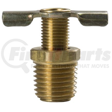 108-4-R by TECTRAN - Air Brake Air Shut-Off Petcock - Brass, External Seat