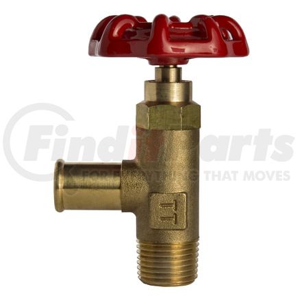 Tectran 1139-8CR Air Brake Air Line Fitting Shut-Off Valve - 1/2 in. Hose I.D, 3/8 in. Pipe Thread, Male Pipe