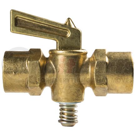Tectran 2103-B-R Air Brake Air Shut-Off Petcock Air Brake Air Shut-Off Petcock - Brass, 1/4 in. Thread, Female Pipe to Female