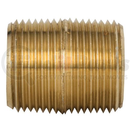 112-C-R by TECTRAN - Air Brake Pipe Nipple - Brass, 3/8 inches Pipe Thread, Closed Type
