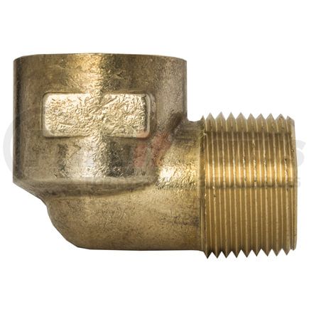 Tectran 115-DJ Air Brake Air Line Fitting Air Brake Air Line Tee - Brass, 1/2 in. Pipe Thread, Extruded, 90 deg. Street