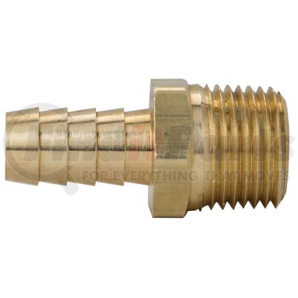 Tectran 125-4A-R Air Brake Air Line Fitting Air Brake Air Line Fitting - Brass, 1/4 in. I.D, 1/8 in. Thread, Hose Barb to
