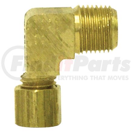 Tectran 869-25AR Air Brake Air Line Fitting Transmission Air Line Fitting - Brass, 5/32 in. Tube, 1/8 in. Thread, Elbow