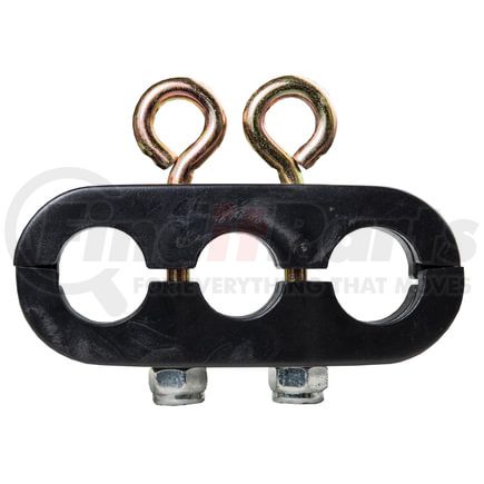 94-0002-R by TECTRAN - Air Brake Air Line Clamp - Beefy Style, 3 Hole, 2 Eye-Bolts, for Dual Air and 1 Power Line