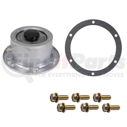 HC3-4009B by TECTRAN - Axle Hub Cap - 6-Hole, Bulk, Aluminum, with Side Plug, for Trailer