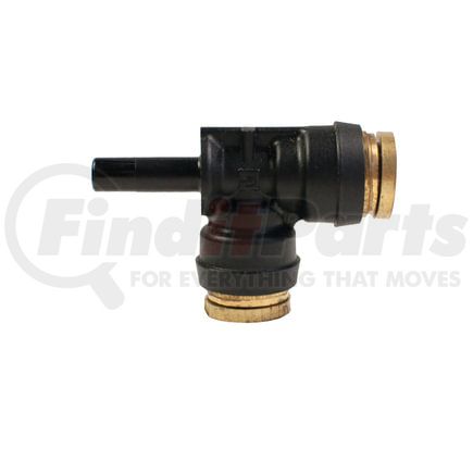 Tectran QS71-84DR Air Brake Air Line Fitting Push-On Hose Fitting - 1/2 in. Tube A, 1/4 in. Tube B, 1/2 in. Tube C, Run Tee