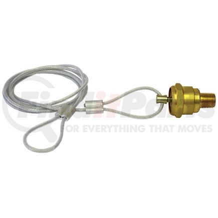 Tectran TV12105J Air Brake Air Tank Drain Cock Air Brake Reservoir Drain Valve - 5 ft., Crimped, Manual