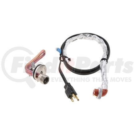 3500081 by PHILLIPS & TEMRO - Freeze Plug Heater - 120V, 1500 Watts, 44 mm Diameter, Right Side, with High Temp Cordset