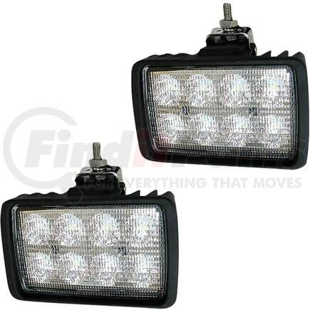 Stens TL5015 Headlight Set LED Headlight Set, Rectangular, 80 Watts, 7200 Lumens, 12/24V, Flood Pattern
