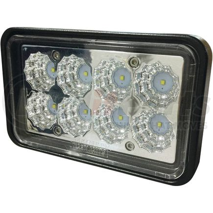 Stens TL650 Headlight LED Headlight, Rectangular, 24 Watts, 2000 Lumens, 12/24V, Flood Pattern