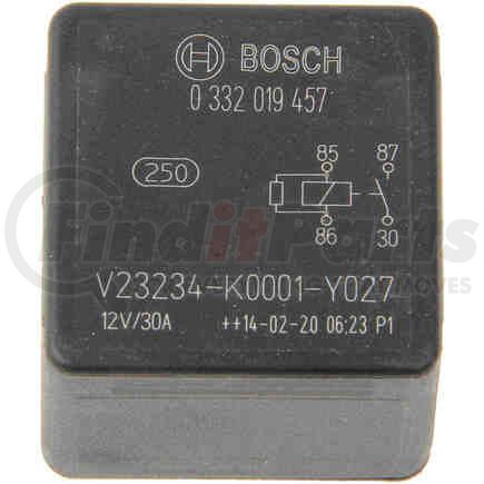 Bosch 0 332 019 457 Multi Purpose Relay for ACCESSORIES