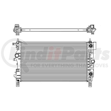 701541 by VALEO - Radiator for Chevrolet Cruze 2011-2014 (VS13197)