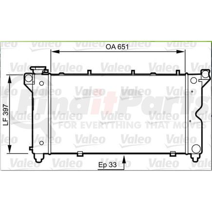 Valeo 731723 Radiator 1996-2000 Dodge Grand Caravan Radiator