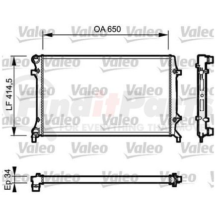 735120 by VALEO - Radiator for Volkswagen Jetta 2005-2014 (VSOE2995)