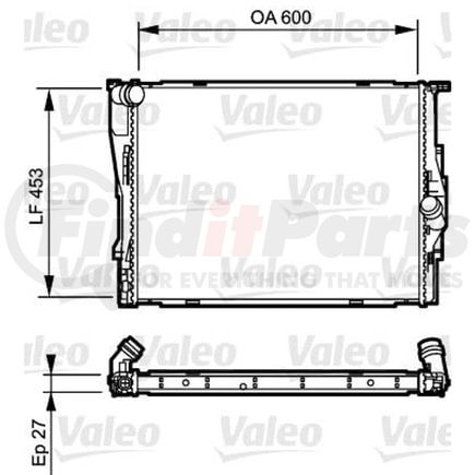 735166 by VALEO - Radiator for BMW 328i 2008-2013 (VS2882)