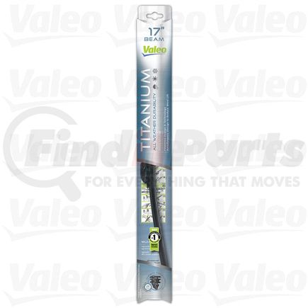 Valeo 604480 Wiper Blade 17" Beam Titanium Wiper Blade